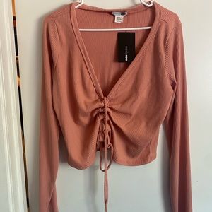 Fashion nova long sleeved crop top